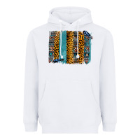 White Aztec Leopard Glitter Brushstrokes Heavyweight Hoodie - Bettercallsaul