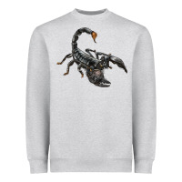 Heather Grey scorpion Heavyweight Sweatshirt - LillyAllenDesigns