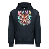 Navy Mama tiger lightning bolt Urban Hoodie - HowdyJamesFarm