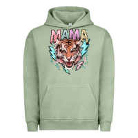 Pigment Oil Green Mama tiger lightning bolt Urban Hoodie - HowdyJamesFarm