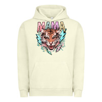 Pigment Pistachio Mama tiger lightning bolt Urban Hoodie - HowdyJamesFarm