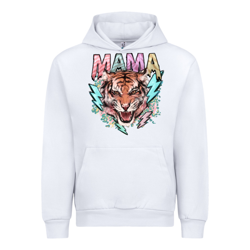 Mama Tiger Lightning Bolt Urban Hoodie by HowdyJamesFarm | Teevron