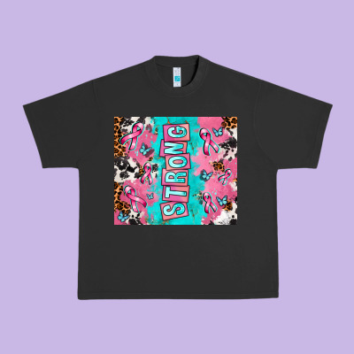 Breast Cancer Awareness Strong Urban Heavy Tee Designed By Adodesignshop
