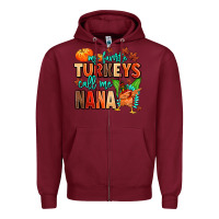 Burgundy my favorite call me nana Zipper Hoodie - MaliasSmallBusiness