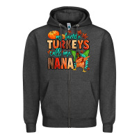 Charcoal Heather my favorite call me nana Zipper Hoodie - MaliasSmallBusiness