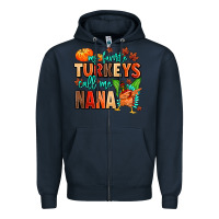 Navy my favorite call me nana Zipper Hoodie - MaliasSmallBusiness