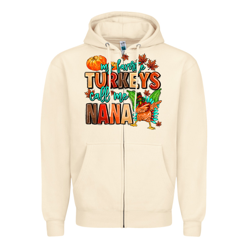 My Favorite Call Me Nana Zipper Hoodie by MaliasSmallBusiness | Teevron