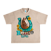 French Oak horseshoe rodeo time Urban Heavy Tee - Artiststas