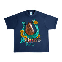 Navy horseshoe rodeo time Urban Heavy Tee - Artiststas