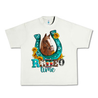 Pistachio horseshoe rodeo time Urban Heavy Tee - Artiststas