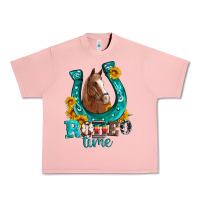 Salmon horseshoe rodeo time Urban Heavy Tee - Artiststas