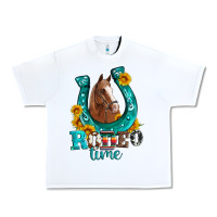 Horseshoe Rodeo Time Urban Heavy Tee | Teevron