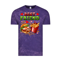 Cloud Purple best friend hamburger potatoes Vintage Tee - AdoDesignShop