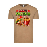 Vintage Coffee best friend hamburger potatoes Vintage Tee - AdoDesignShop
