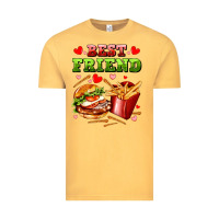 Vintage Mustard best friend hamburger potatoes Vintage Tee - AdoDesignShop
