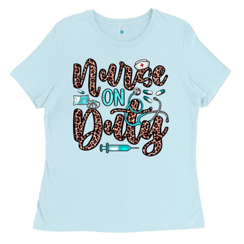 Nurse On Duty Ladies Tee by JahusDesignShop | Teevron