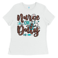 White nurse on duty Ladies Tee - JahusDesignShop