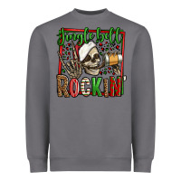 Storm jingle bell rockin skeleton christmas Heavyweight Sweatshirt - Jasminsmagicworld