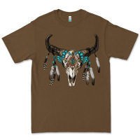 Cacao boho bull skull Premium Tee - RanaPortraitStore