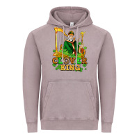 Vintage Zinc st patricks clover king  with shamrocks Vintage Hoodie - AdoDesignShop