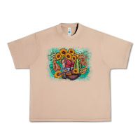 Burro cowboy boots sunflower Urban Heavy Tee - AdoDesignShop