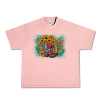 Salmon cowboy boots sunflower Urban Heavy Tee - AdoDesignShop
