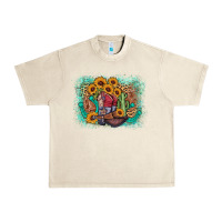 Sandshell cowboy boots sunflower Urban Heavy Tee - AdoDesignShop