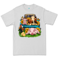 Dove Grey farm truck animals Premium Tee - Zillion Design Studio
