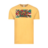 Vintage Mustard bus driver school bus cowhide license plate Vintage Tee - Artiststas