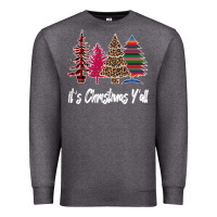 Charcoal Heather Merry Christmas Pine Tree Premium Sweatshirt - Bettercallsaul