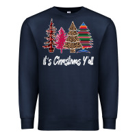 Navy Merry Christmas Pine Tree Premium Sweatshirt - Bettercallsaul