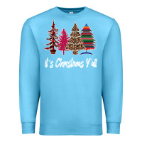 Ocean Blue Merry Christmas Pine Tree Premium Sweatshirt - Bettercallsaul