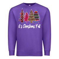 Purple Merry Christmas Pine Tree Premium Sweatshirt - Bettercallsaul