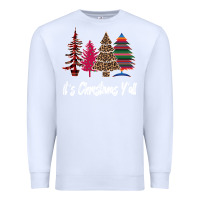 White Merry Christmas Pine Tree Premium Sweatshirt - Bettercallsaul