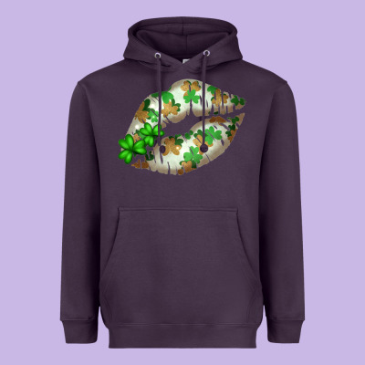 St. Patricks Day White Lips Heavyweight Hoodie Designed By Bettercallsaul