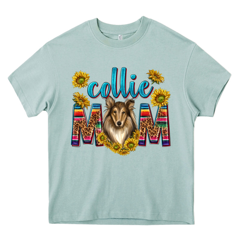 Western Collie Mom Heavy Core Tee by texasbilliewilder | Teevron