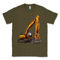 Army Green excavator Classic Tee - LillyAllenDesigns