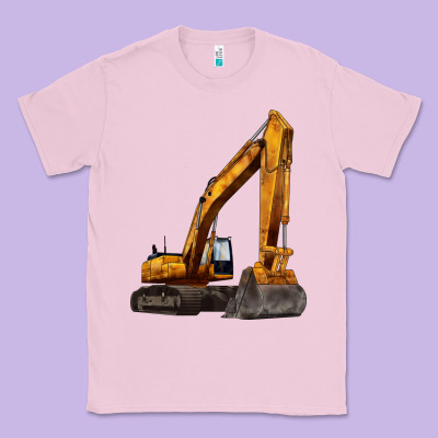 Excavator Classic Tee Designed By Lillyallendesigns