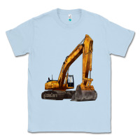 Dusty Blue excavator Classic Tee - LillyAllenDesigns