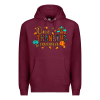 Burgundy one thankful mama Premium Hoodie - JahusDesignShop