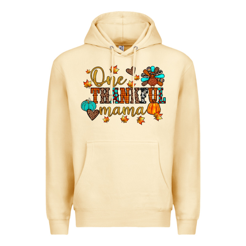 One Thankful Mama Premium Hoodie by JahusDesignShop | Teevron