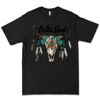 Black wild soul boho skull Premium Tee - RanaPortraitStore