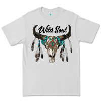 Dove Grey wild soul boho skull Premium Tee - RanaPortraitStore