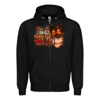 Black one thankful mama Zipper Hoodie - MaliasSmallBusiness