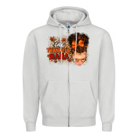 Dove Grey one thankful mama Zipper Hoodie - MaliasSmallBusiness