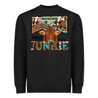 Black cow junkie Heavyweight Sweatshirt - NancyCooperArtShop