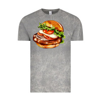 Cloud Rock American hamburger Vintage Tee - AdoDesignShop