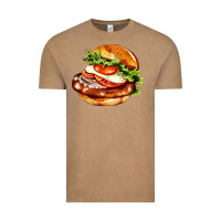 Vintage Coffee American hamburger Vintage Tee - AdoDesignShop
