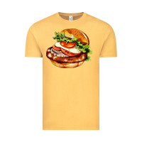 Vintage Mustard American hamburger Vintage Tee - AdoDesignShop