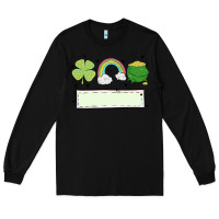 Black st patrick's trio name patch Long Sleeve Tee - MaliasSmallBusiness